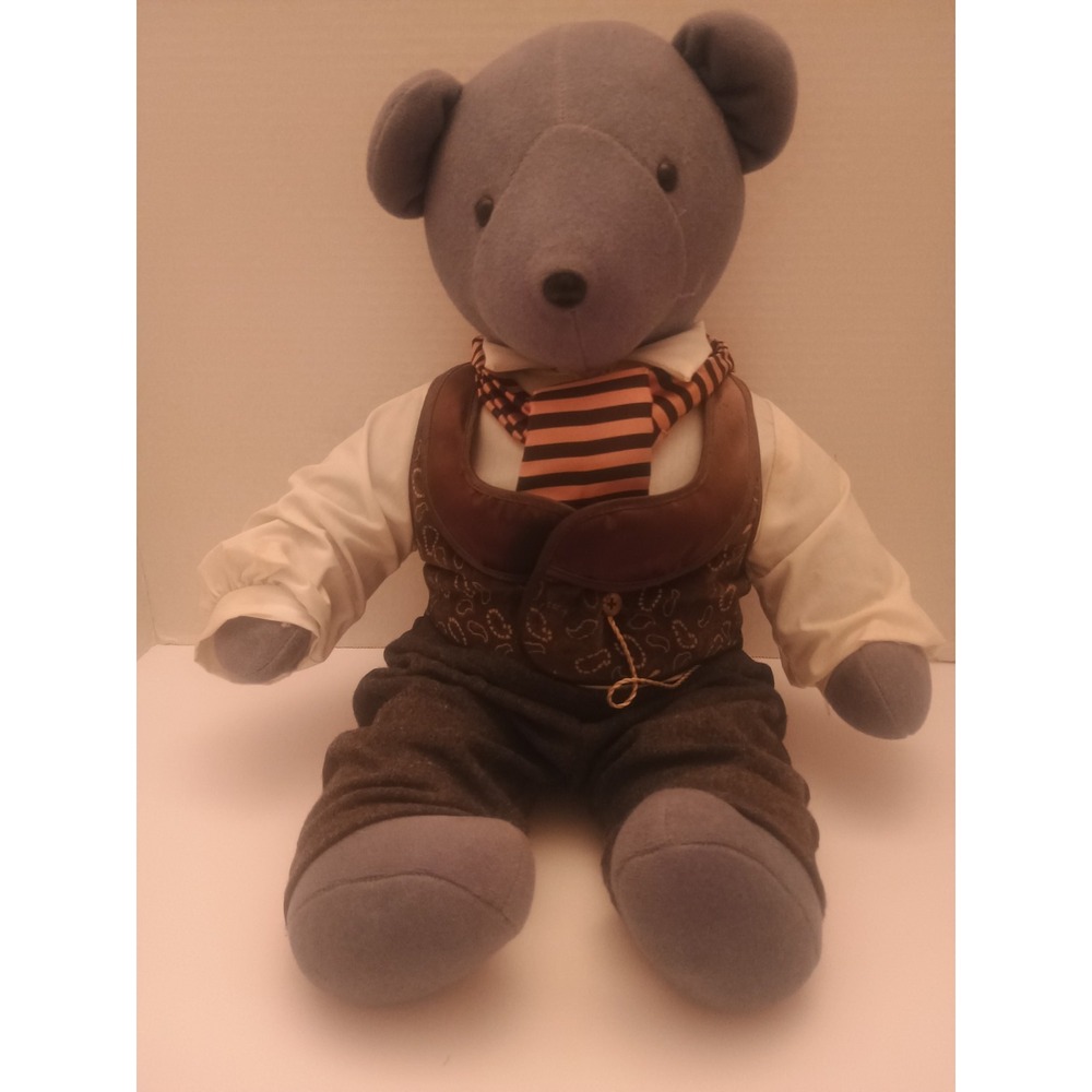 Vintage Rhett Beartler Teddy Bear North American Bear Co 1979 Plush Dressed Vest